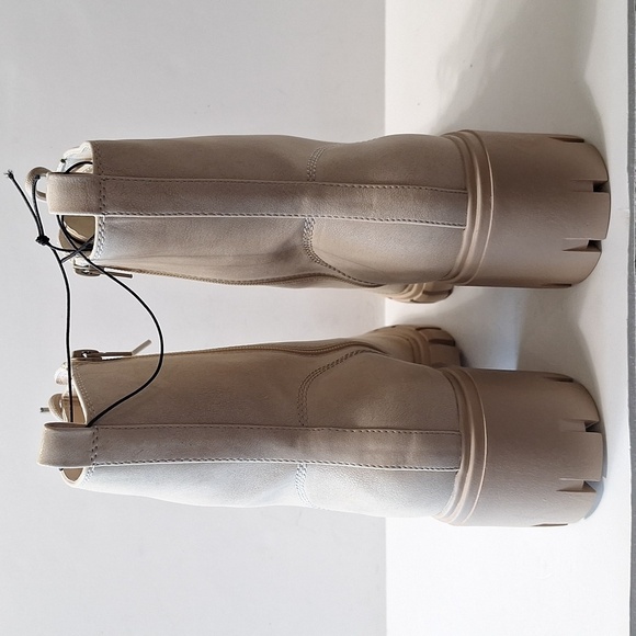 Maurices "NEW" Y2K Faux Suede Retro Chunky Heel Platform Lug Sole Boots Size 11 - Picture 7 of 10